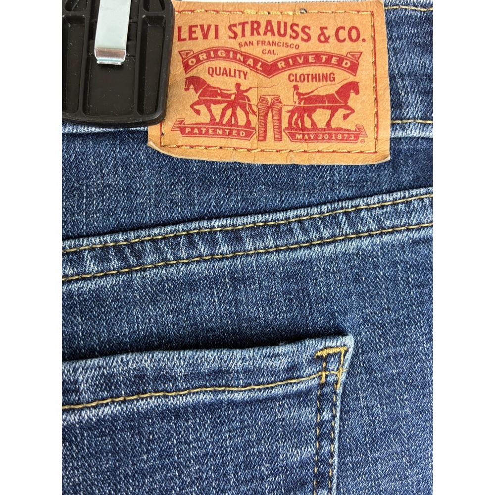 Levi's 505 Straight 34x32 Jeans Men's Medium Wash Denim Classic Fit - Picture 11 of 13
